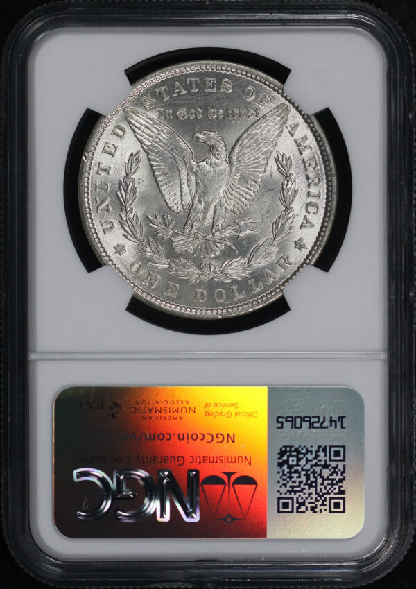 Reverse of this 1889 Morgan Dollar NGC MS-63