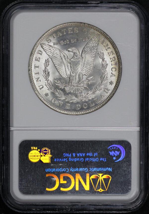 Reverse of this 1889 Morgan Dollar NGC MS-63