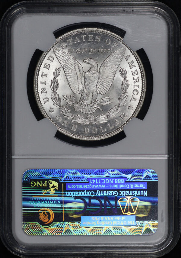 Reverse of this 1889 Morgan Dollar NGC MS-64