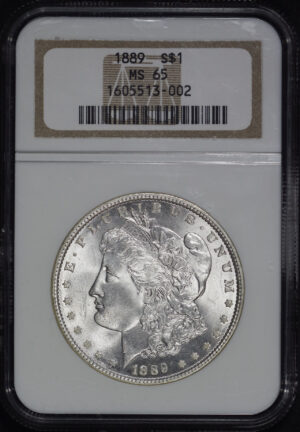 Obverse of this 1889 Morgan Dollar NGC MS-65