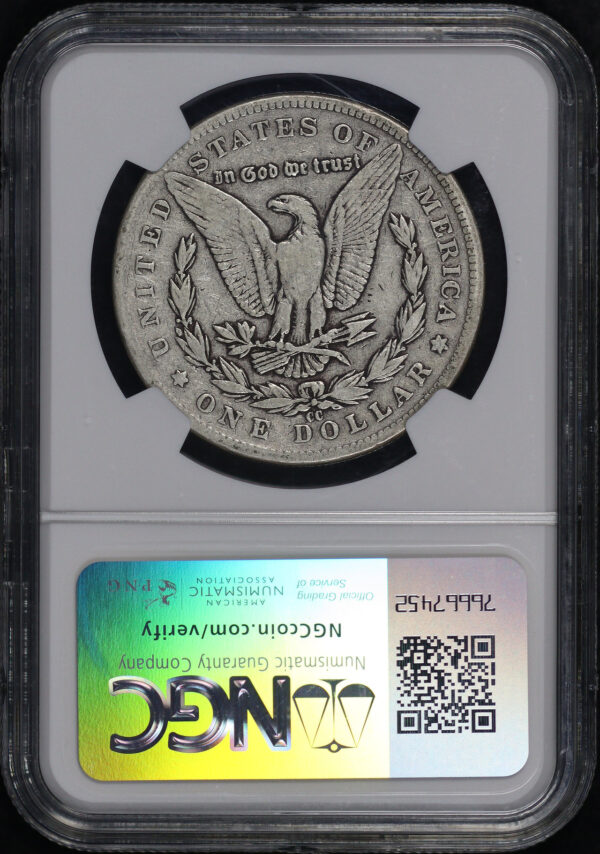 Reverse of this 1889-CC Morgan Dollar NGC F-15
