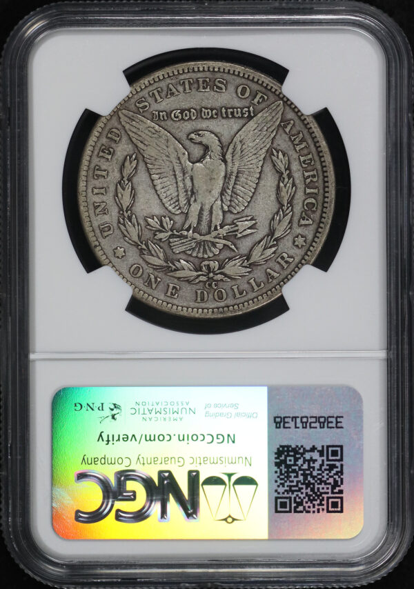 Reverse of this 1889-CC Morgan Dollar NGC VF-25