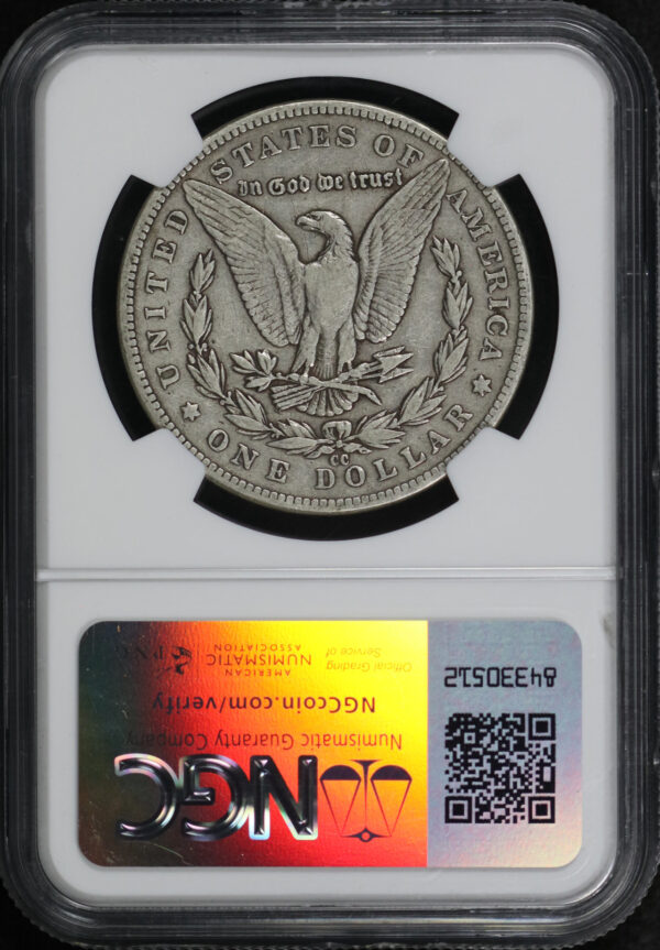 Reverse of this 1889-CC Morgan Dollar NGC VF-30