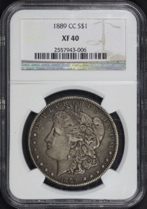 Obverse of this 1889-CC Morgan Dollar NGC XF-40