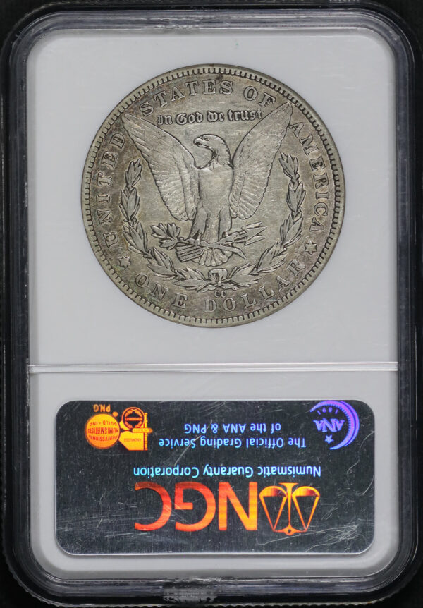 Reverse of this 1889-CC Morgan Dollar NGC XF-40