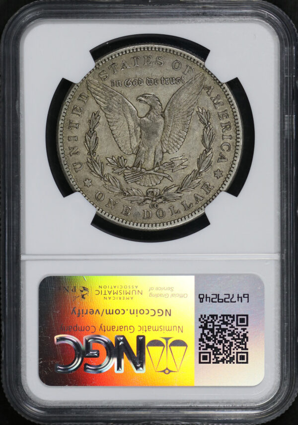 Reverse of this 1889-CC Morgan Dollar NGC XF-45