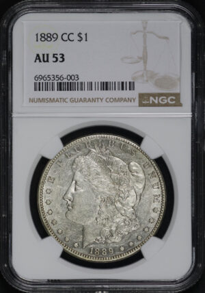 Obverse of this 1889-CC Morgan Dollar NGC AU-53