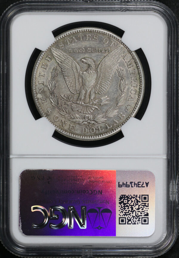 Reverse of this 1889-CC Morgan Dollar NGC AU-53