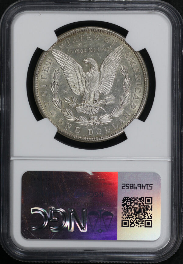 Reverse of this 1889-CC Morgan Dollar NGC AU-58