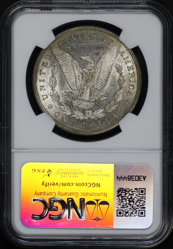 Reverse of this 1889-CC Morgan Dollar NGC AU-58