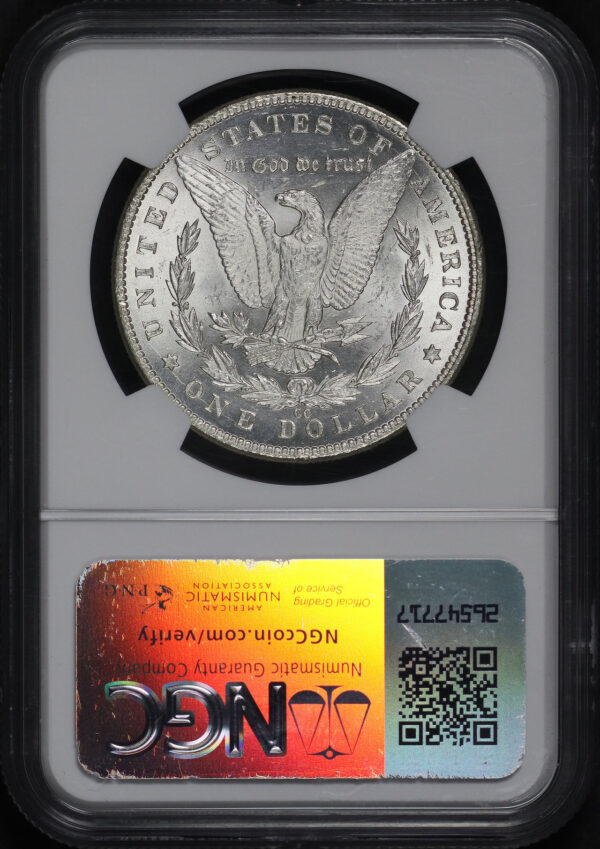 Reverse of this 1889-CC Morgan Dollar NGC MS-61