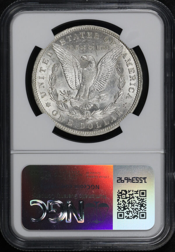 Reverse of this 1889-O Morgan Dollar NGC AU-58