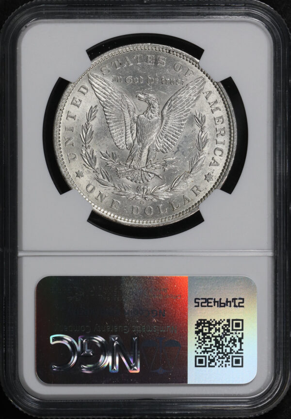 Reverse of this 1889-O Morgan Dollar NGC AU-58
