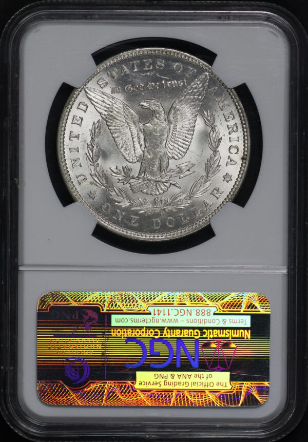Reverse of this 1889-O Morgan Dollar NGC MS-62