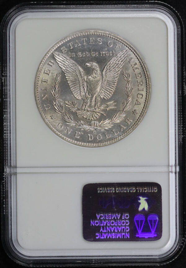 Reverse of this 1889-O Morgan Dollar NGC MS-62