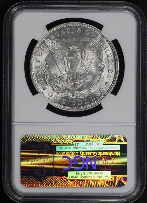 Reverse of this 1889-O Morgan Dollar NGC MS-63