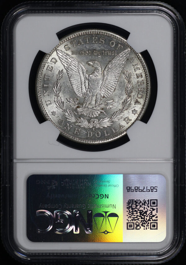 Reverse of this 1889-S Morgan Dollar NGC AU-55