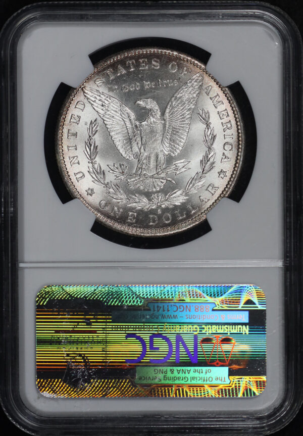 Reverse of this 1889-S Morgan Dollar NGC MS-65