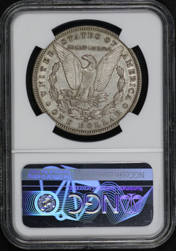 Reverse of this 1890-CC Morgan Dollar NGC XF-45
