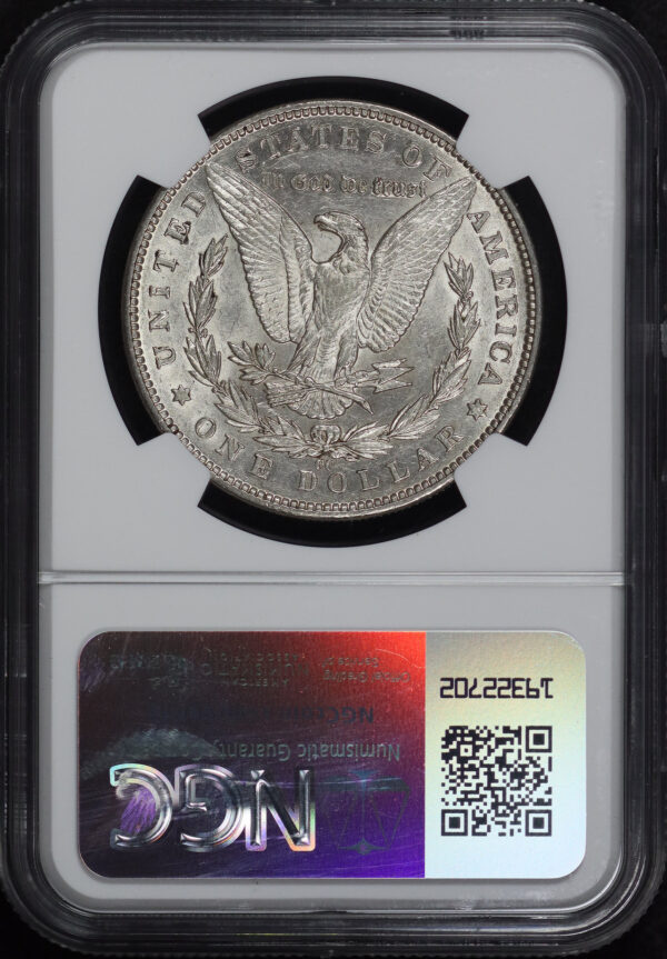 Reverse of this 1890-CC Morgan Dollar NGC AU-53