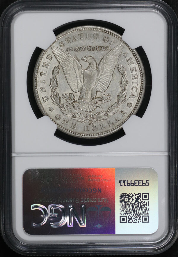 Reverse of this 1890-CC Morgan Dollar NGC AU-53