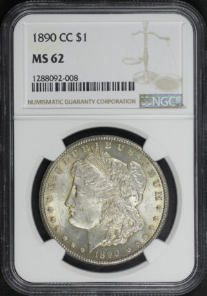 1890-CC Morgan Dollar NGC MS-62