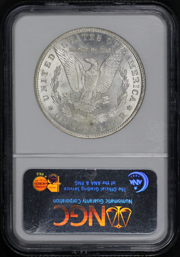 Reverse of this 1890-CC Morgan Dollar NGC MS-63