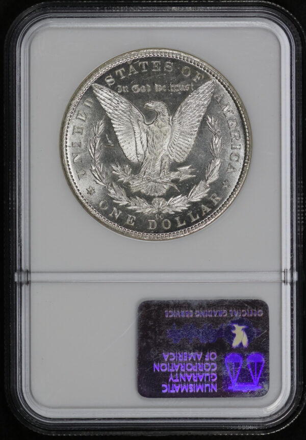Reverse of this 1890-CC Morgan Dollar NGC MS-63 PL CAC