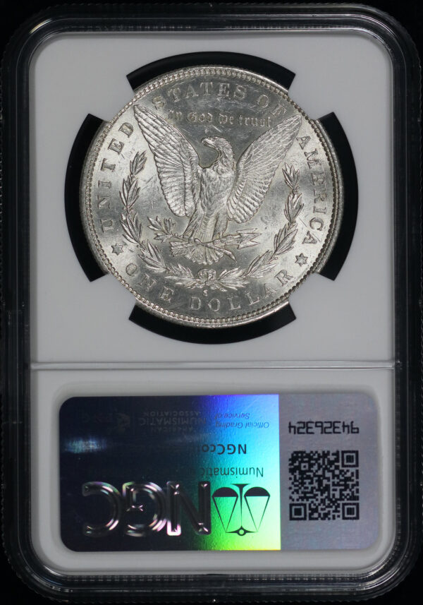 Reverse of this 1890-S Morgan Dollar NGC MS-60