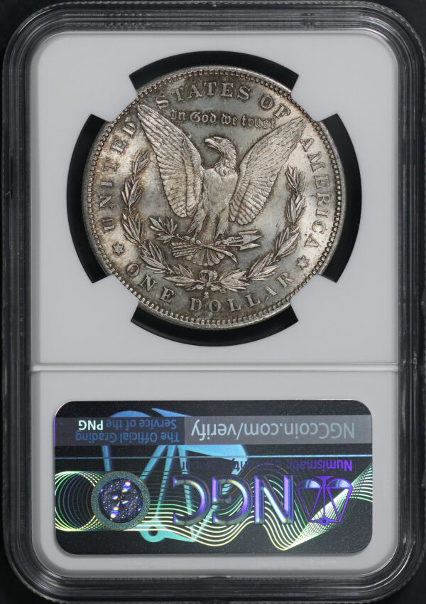 Reverse of this 1890-S Morgan Dollar NGC MS-61