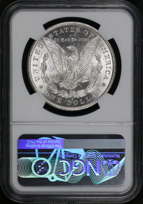 Reverse of this 1890-S Morgan Dollar NGC MS-62