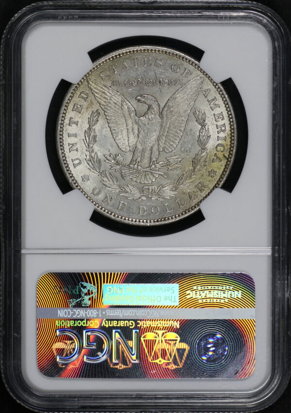 Reverse of this 1891 Morgan Dollar NGC MS-60