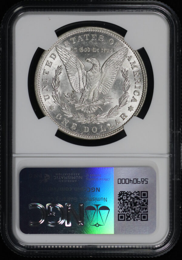 Reverse of this 1891 Morgan Dollar NGC MS-60