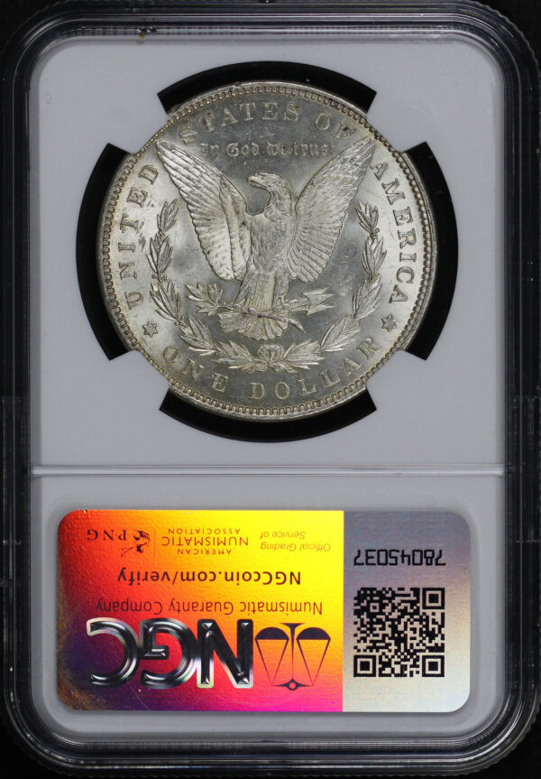 Reverse of this 1891 Morgan Dollar NGC MS-62