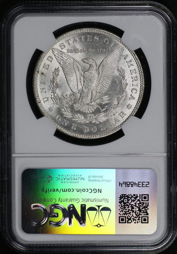 Reverse of this 1891 Morgan Dollar NGC MS-62