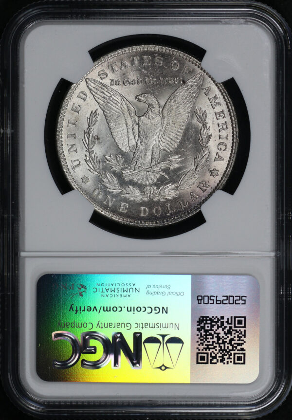 Reverse of this 1891 Morgan Dollar NGC MS-62