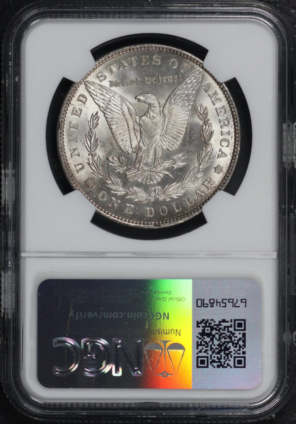 Reverse of this 1891 Morgan Dollar NGC MS-63