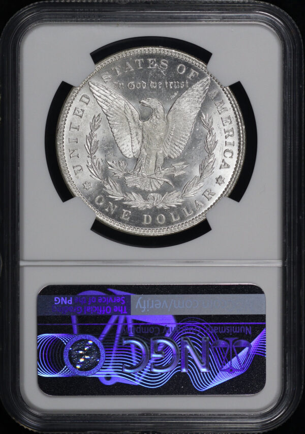 Reverse of this 1891 Morgan Dollar NGC MS-65