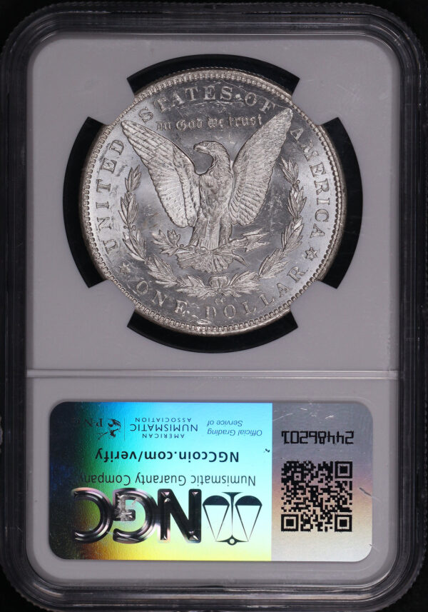 Reverse of this 1891-CC Morgan Dollar NGC MS-61
