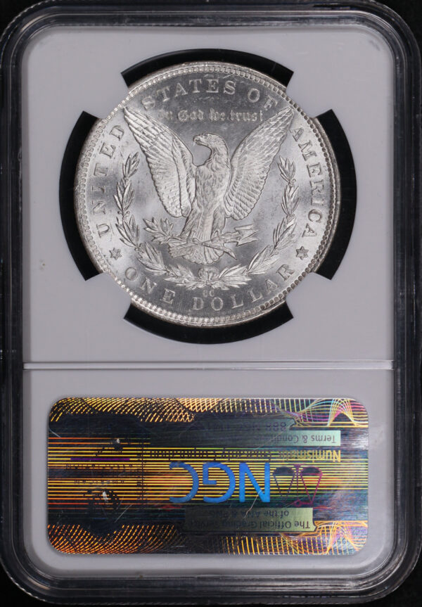 Reverse of this 1891-CC Morgan Dollar NGC MS-63