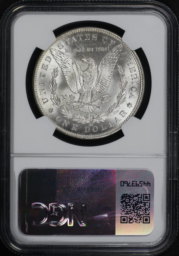Reverse of this 1891-CC Morgan Dollar NGC MS-63