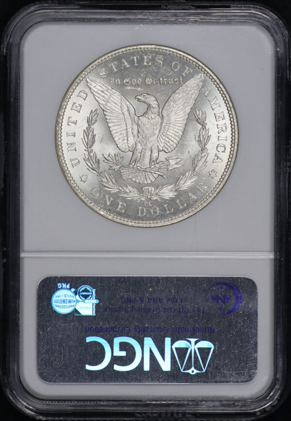 Reverse of this 1891-CC Morgan Dollar NGC MS-63