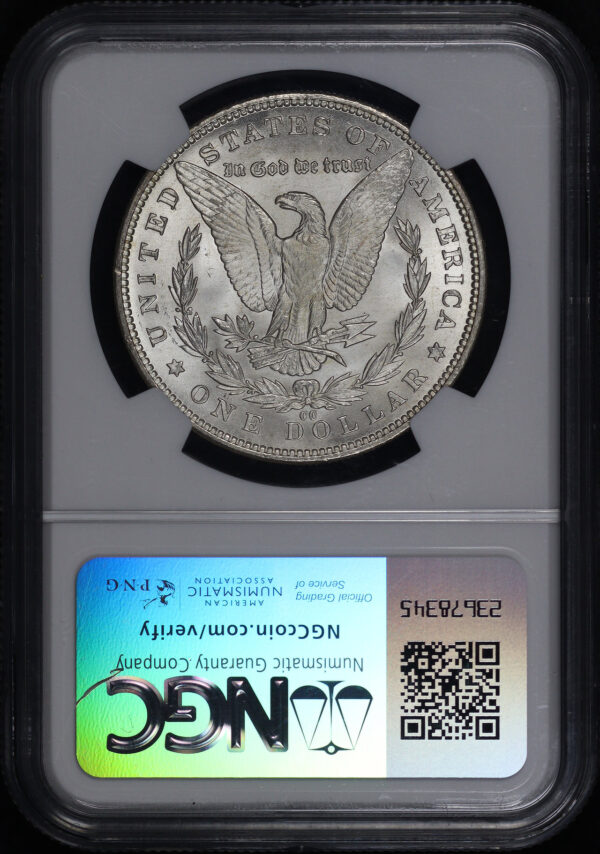 Reverse of this 1891-CC Morgan Dollar NGC MS-66