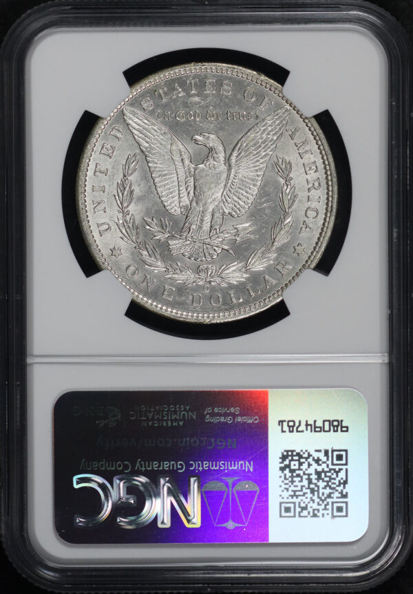 Reverse of this 1891-O Morgan Dollar NGC AU-58