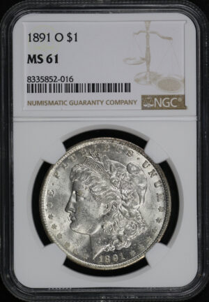 Obverse of this 1891-O Morgan Dollar NGC MS-61