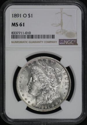 Obverse of this 1891-O Morgan Dollar NGC MS-61