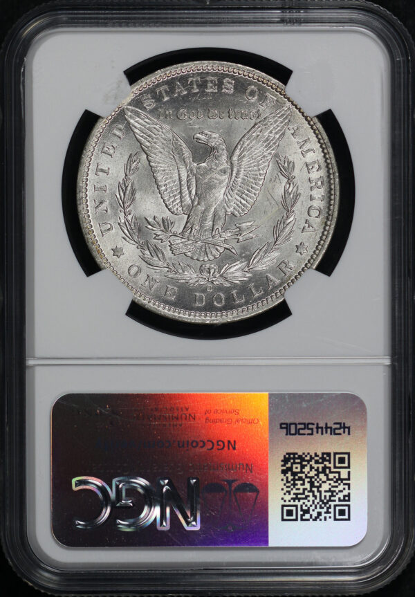 Reverse of this 1891-O Morgan Dollar NGC MS-61
