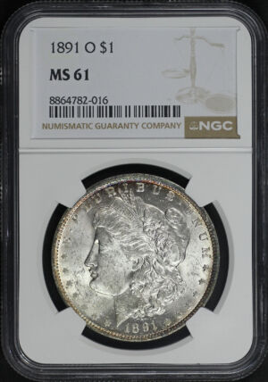 Obverse of this 1891-O Morgan Dollar NGC MS-61
