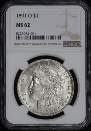 Obverse of this 1891-O Morgan Dollar NGC MS-62
