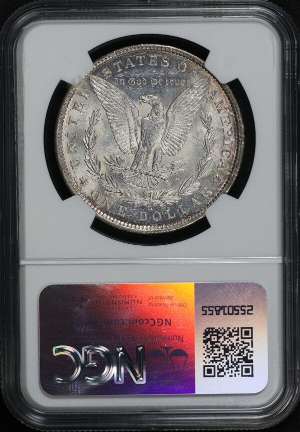 Reverse of this 1891-O Morgan Dollar NGC MS-62